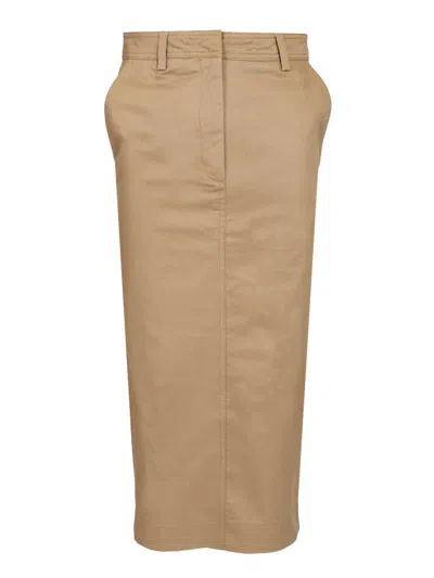 The Latest Woman Skirts Beige In Brown