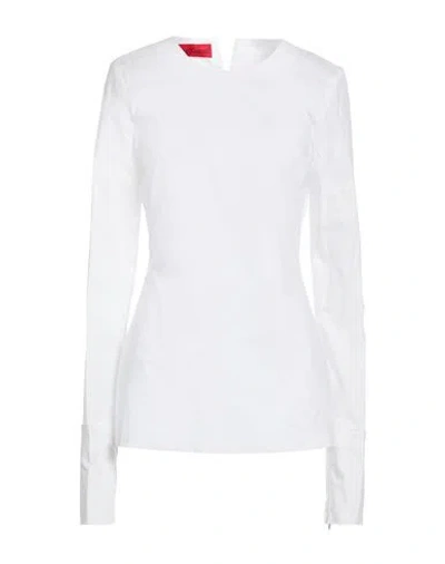 The Latest Woman Top White Size S Cotton, Tencel