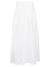 The Latest Cotton Long Skirt In White