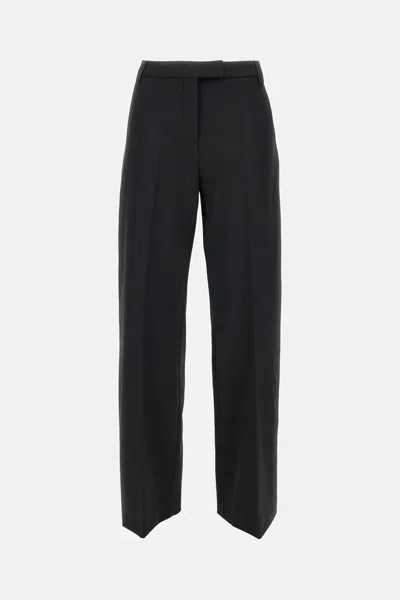 The Latest Wool Blend Trousers Alek In Black
