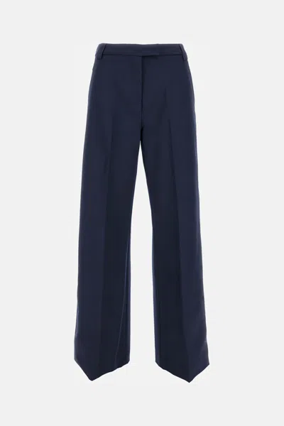The Latest Wool Blend Trousers Alek In Blue