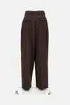 The Latest High-waisted Brown Trousers With Relaxed Fit In Brown