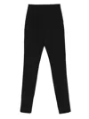 The Latest Zip-detail Flat-front Trousers In Black