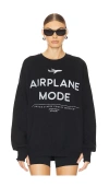 The Laundry Room Airplane Mode Usps Sweatshirt In 블랙