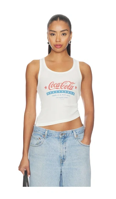 The Laundry Room All American Coca Cola Rib Tank In White