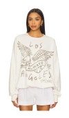 The Laundry Room Always Los Angeles Sweatshirt In White