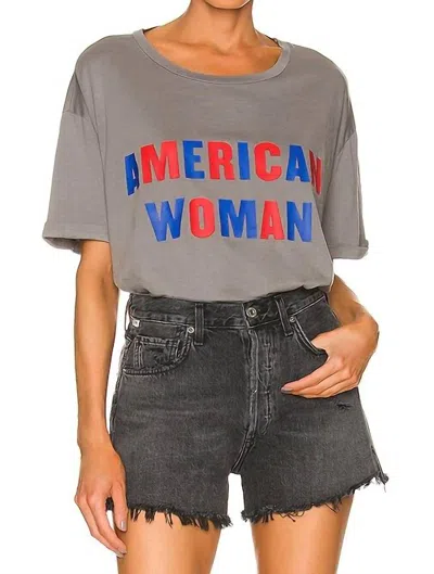 The Laundry Room American Woman Tee In Gray