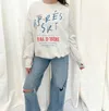 The Laundry Room Apres Ski Savole France Sweatshirt In Pebble
