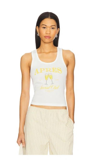 The Laundry Room Apres Social Club Rib Tank In 白色