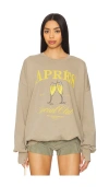 The Laundry Room Apres Social Club Sweatshirt In Army