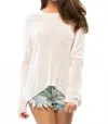 The Laundry Room Beach Bummies Sweater In Light Pink In White