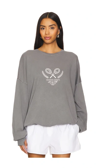 The Laundry Room Sweatshirt Beverly Hills Tennis In Grey