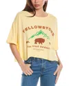 The Laundry Room Bison Crop Oversized T-shirt In Yellow