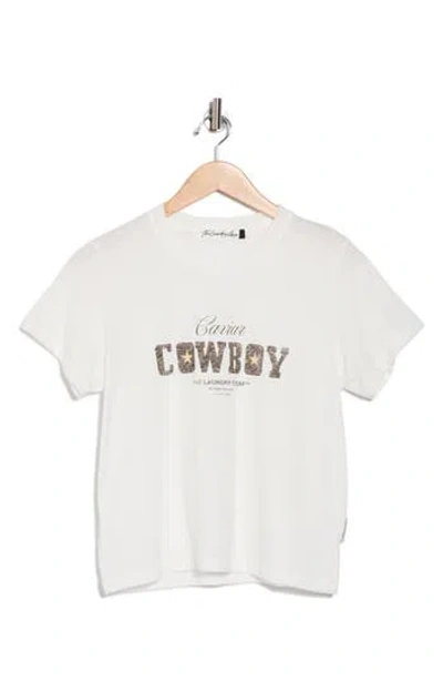 The Laundry Room Caviar Cowboy Graphic T-shirt In White