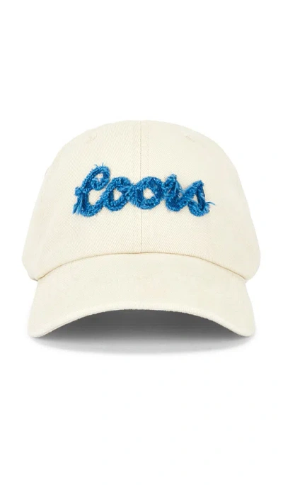 The Laundry Room Coors Denim Papa Cap In White