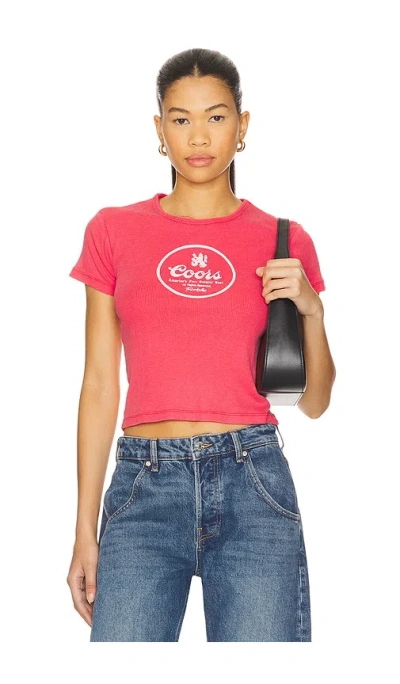 The Laundry Room T-shirt Mit Motiv Coors In Pink
