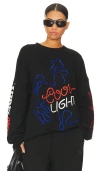 The Laundry Room Jumper Coors Light Neon Rodeo In Black