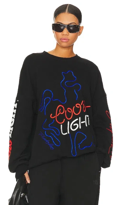 The Laundry Room Jumper Coors Light Neon Rodeo In Black