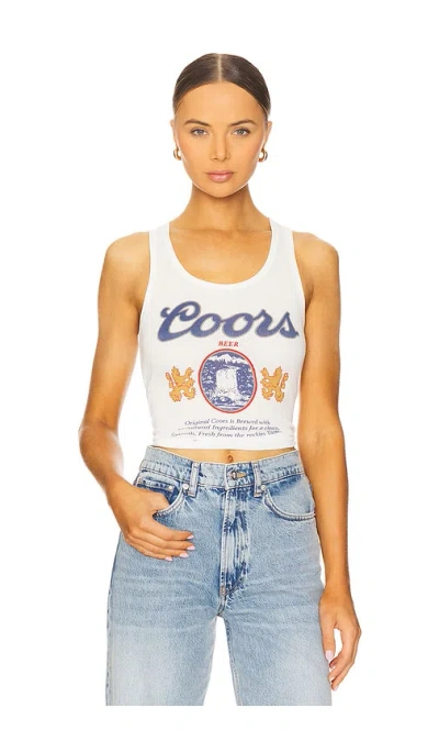 The Laundry Room Coors Original 40z Rib Tank Top In 白色