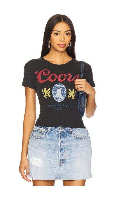 The Laundry Room Coors Original Baby Tee In Black Snow