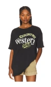 The Laundry Room Country Western Radio Oversized Tee In Multi