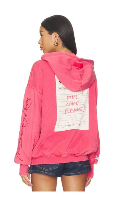 The Laundry Room Diet Coke Please Hideout Hoodie In Pink