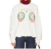 The Laundry Room Holly Berries Sweater In White In White