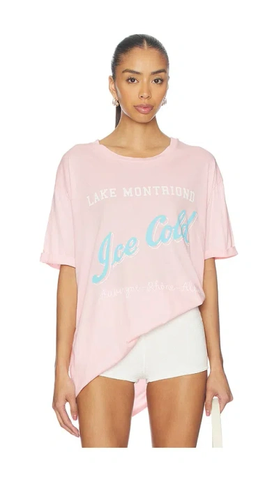 The Laundry Room Ice Cold Oversized Tee In Pink
