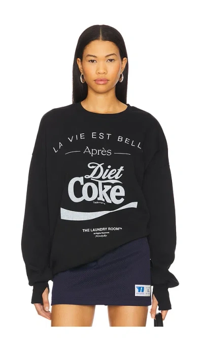 The Laundry Room Life Is Beautiful After Diet Coke Sweatshirt In 黑色