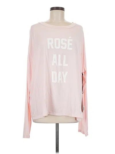 Pre-owned The Laundry Room Long Sleeve T-shirt In Pink