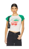 The Laundry Room Mon Cheri Cherry Coke Baby Tee In White