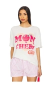 The Laundry Room Mon Cheri Love Cherry Coke Oversized Tee In White