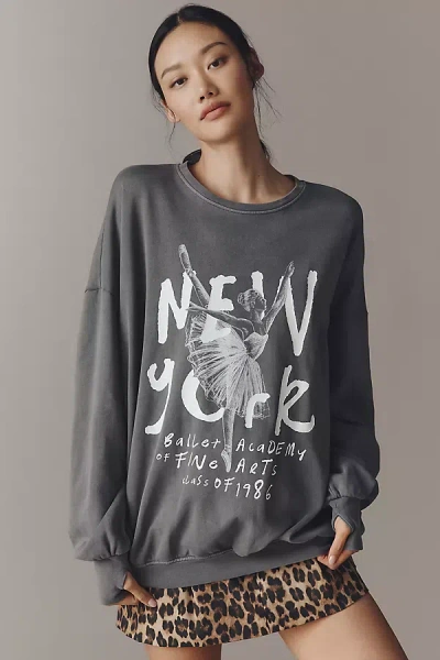 The Laundry Room New York Ballet Graphic Sweatshirt In Gray