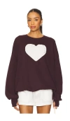 The Laundry Room Rhinestone Heart Jump Jumper In Brown