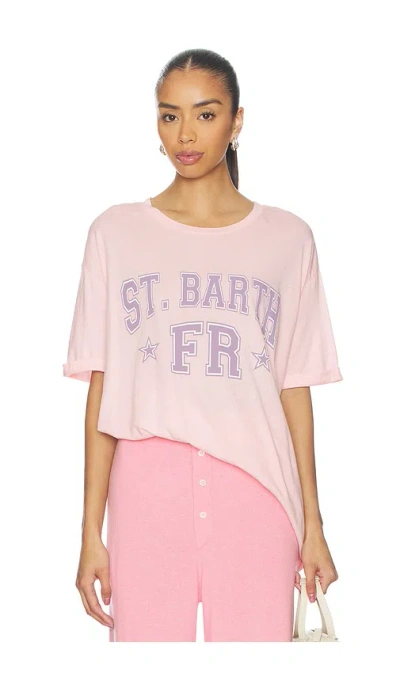 The Laundry Room Saint Barth Fr Smu Oversized Tee In Pink