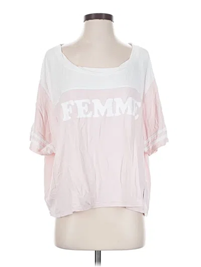 Pre-owned The Laundry Room Short Sleeve T-shirt In Pink