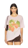 The Laundry Room Strawberry Daiquiri Oversized Tee In Pink