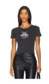 The Laundry Room This Ain't Texas Baby Rib Tee In Black Snow