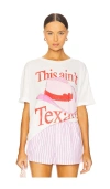 The Laundry Room This Ain't Texas Love Oversized Tee In 白色