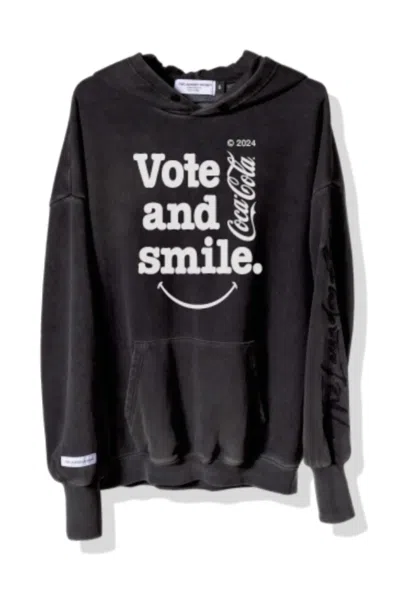 The Laundry Room Unisex Coca Cola Vote And Smile Hideout Hoodie In Black Snow In Animal Print