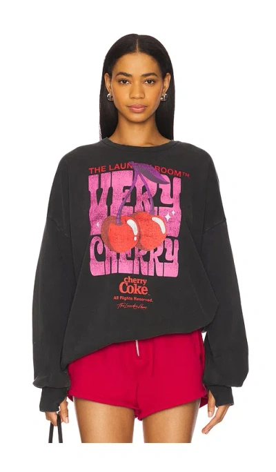 The Laundry Room Sweatshirt Very Cherry In Black
