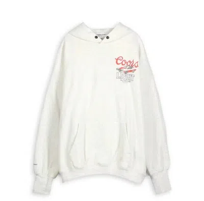The Laundry Room Women's Coors Light Racing Hideout Hoodie In Pebbled Heather In White