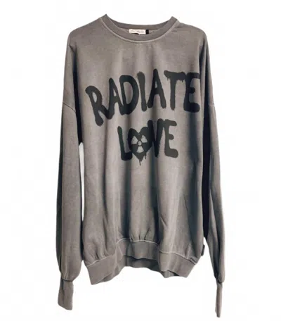 The Laundry Room Women's Radiate Love Sweatshirt In Gray