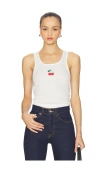 The Laundry Room X Revolve Micro Cherry Rib Tank Top In White