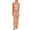 The Lazy Poet Amelie Floral Cotton Pajamas In Light Beige