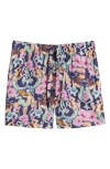The Lazy Poet Ben Calypso Pajama Shorts In Blue