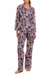 The Lazy Poet Emma Cotton Pajamas In Blue