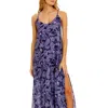 The Lazy Poet Frida Dress In Syrus Blue In Multi