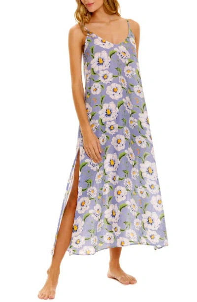 The Lazy Poet Women's Frida Linen Floral Maxi Dress In Blue