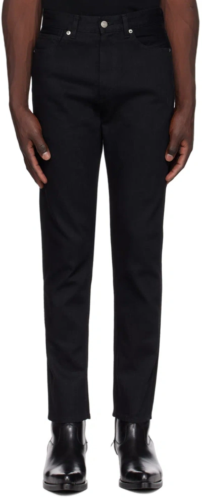 The Letters Black Classic Jeans In Stdp0001b